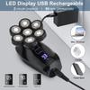 Electric Razor for Men, 7D Head Electric Razor Rechargeable Electric Shaver Dry Wet Men's Trimmer Washable Waterproof LED Display Machine for Shaving view 4