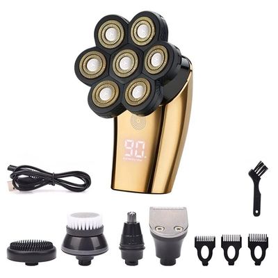 Electric Razor for Men, 5 in 1 Electric Shaver for Men 7 Blade Beard Trimmer Clipper Men&'s Shaving Machine Barber with LED Display IPX6 Waterproof Razor