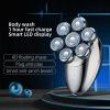 Electric Razor for Men, 5in1 Digital Electric Shaver for Men 7D Floating Cutter Head Charging Portable Face Beard Trimmer Clipper Man Waterproof Shaving Kit view 2