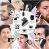 Electric Razor for Men, 5 in 1 Men's Electric Shaver Kit LCD Rechargeable Waterproof Razor Hair Trimmer Bald Shaving Machine Nose Hair Trimmer view 2