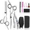 Fcysy Professional 11 Pcs Hair Cutting Tools - Baber Scissors, Blend Shears, Straight Edge Razor, Thinning Shears for Hair Cutting view 1