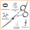 Fcysy Professional 11 Pcs Hair Cutting Tools - Baber Scissors, Blend Shears, Straight Edge Razor, Thinning Shears for Hair Cutting view 3
