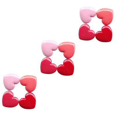 minkissy 12pcs Heart-shaped Refillable Cosmetic Container Lightweight Travel Bottles for Lipstick Lip Balm Eyeshadow for and Daily Use