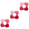 minkissy 12pcs Heart-shaped Refillable Cosmetic Container Lightweight Travel Bottles for Lipstick Lip Balm Eyeshadow for and Daily Use view 1
