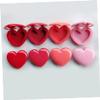 minkissy 12pcs Heart-shaped Refillable Cosmetic Container Lightweight Travel Bottles for Lipstick Lip Balm Eyeshadow for and Daily Use view 3