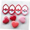 minkissy 12pcs Heart-shaped Refillable Cosmetic Container Lightweight Travel Bottles for Lipstick Lip Balm Eyeshadow for and Daily Use view 4