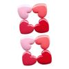 minkissy 8pcs Refillable Heart-shaped Cosmetic Containers for Lipstick Lip Balm Eyeshadow Lightweight Travel-friendly Makeup Box for Beauty Enthusiasts and Daily Use view 1