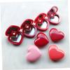 minkissy 8pcs Refillable Heart-shaped Cosmetic Containers for Lipstick Lip Balm Eyeshadow Lightweight Travel-friendly Makeup Box for Beauty Enthusiasts and Daily Use view 2