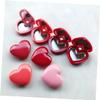 minkissy 8pcs Refillable Heart-shaped Cosmetic Containers for Lipstick Lip Balm Eyeshadow Lightweight Travel-friendly Makeup Box for Beauty Enthusiasts and Daily Use view 4