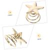 Mikinona 20pcs Star Spiral Hair Pins Gold Star Clips for Women Bridal Spiral Hairpins view 4