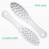 2 Pcs Stainless Steel Foot Scraper Metal Foot File Double Sided File Callus Remover Professional Feet Rasp Scrubber for Wet or Dry Skin Easy to Clean Pedicure Tool Heel view 3