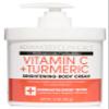 Advanced Clinicals Vitamin C Cream Dry Skin Rescue Skin Care Face & Body Cream Infused W/Turmeric, Vitamin E, & Shea Butter. Firming & Brightening Anti Aging Moisturizer, 15 Fl Oz view 1