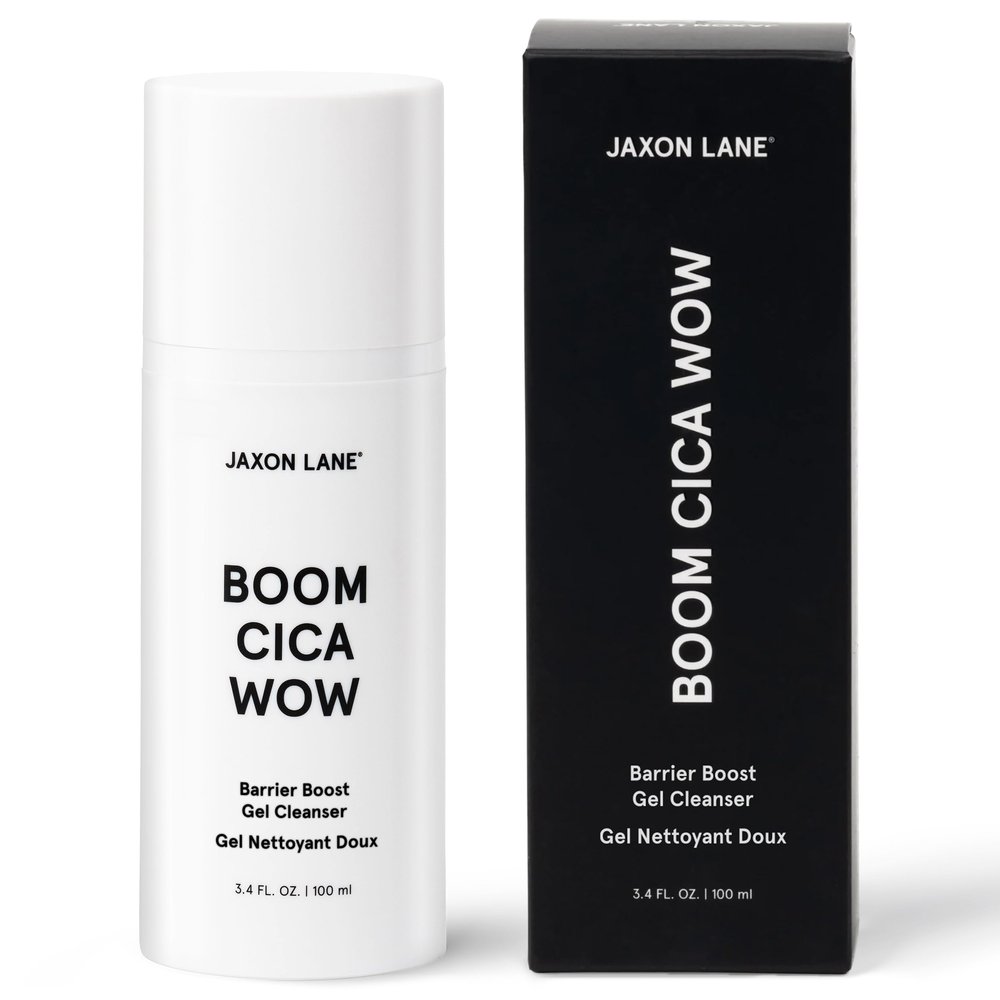 Centella Face Wash for Men Skin Care: BOOM CICA WOW Mens Face Wash Korean Barrier Boost Hydrating Gel Cleanser for Oily, Dry, Acne Prone Skin, Unisex Daily Facial Cleanser, Hyaluronic Acid & Green Tea