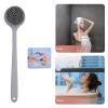 minkissy Handle Silicone Shower Brush for Gentle Exfoliation Back Scrubber for Easy Cleaning Practical Bath Brush for Hard Reach Areas for Daily Use Random Style view 3