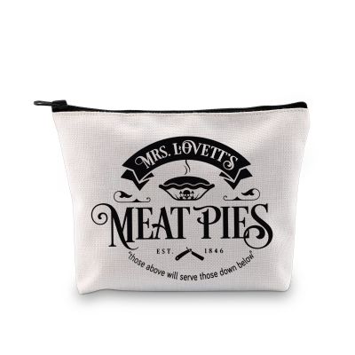 G2TUP Musical Inspired Gift Meat Pies Makeup Bag Musical Fan Cosmetic Bag J Fan Gift Travel Bag Musical Fandom Gift