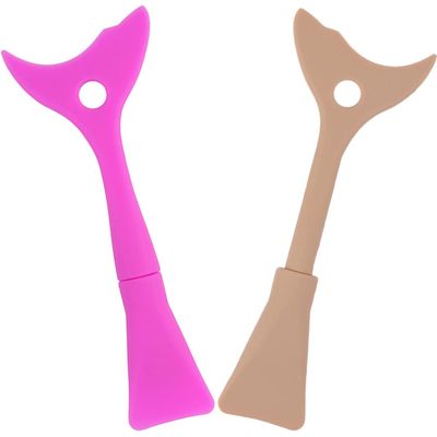 Beavorty 2pcs Silicone Eyelash Shield Applicator for Women Multifunctional Makeup Tool for Eyeliner and Eyeshadow Easy to Clean Soft and Reusable for