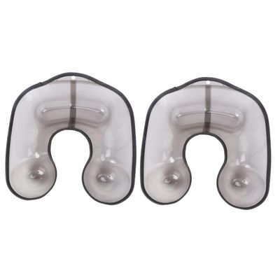 BIUDECO 2pcs Neck Tray for Hair Coloring Comfortable Shoulder Water Tray for Salon Home Hairdressing Black Lightweight Stain Design for Perming Dyeing Applications