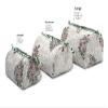 ICC accessory toiletry bag for hair products, toiletries small storage travel dopp shaving kit clipper medication bag men pouch toilet zipper bag for Women and Men (White And Green, Set of 3) view 4