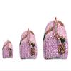 INDIAN CRAFT CASTLE ICC accessory toiletry bag for hair products, toiletries small storage travel dopp shaving kit clipper medication bag men pouch toilet zipper bag (Pink And Green, Set of 3) view 1