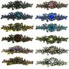 Dz Pack JCGY Mid Size Ornate Crystal Barrette Sparkly Crystals 12 Colors 5A86600-1-D1 view 1