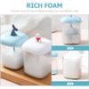 Beaupretty 2pcs Portable Manual Face Foams Maker Handheld Foaming Bottle for Facial Wash Shower Gel Shampoo Suitable for All Skin Types Easy to Clean Travel Friendly view 2