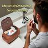 Personalized Small Toiletry Bag for Men, Minimalist Travel Toiletry Organizer Dopp Kit Water-resistant Shaving Bag for Toiletries Accessories, Door Room Essentials, Ideal Chrismas Gifts For Men view 2