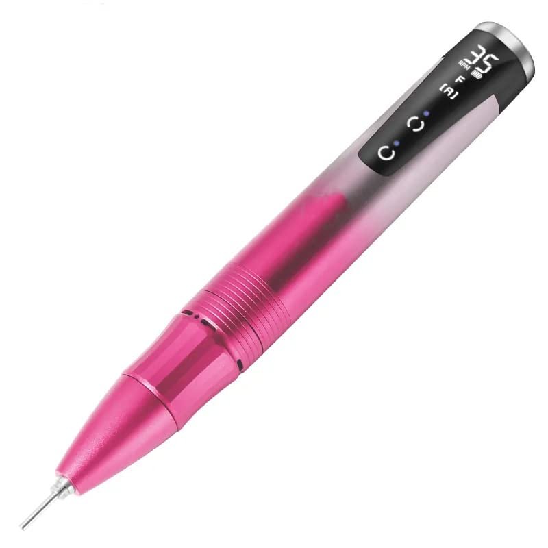 35000Rpm Home Use Portable Wireless Electric Rechargeable Mini Nail Polish Drill Cordless E File Nail Drill Nail Machine(Red)
