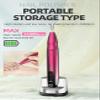 35000Rpm Home Use Portable Wireless Electric Rechargeable Mini Nail Polish Drill Cordless E File Nail Drill Nail Machine(Red) view 2