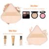 Pimoys 6 Pieces Powder Puff Face Triangle Makeup Sponge Soft Powder Puffs for Loose Powder Foundation Sponge Setting Powder Puff Makeup Tool, Stocking Stuffers Gift for Women view 3