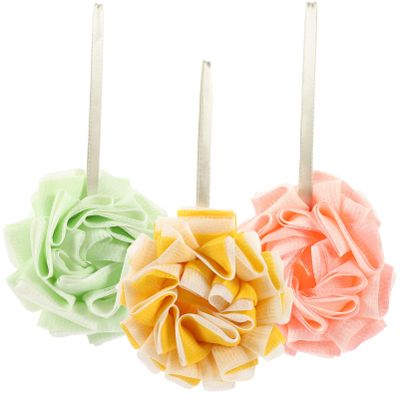 FRCOLOR 3pcs Bathing Soft Exfoliating Shower Sponges for Daily Cleansing Colors for Body Wash and Skin Care for Family and Friends