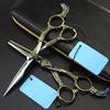 Hair Cutting Shears, 6 Inch Professional Upscale 440c Phenix Cut Hair Scissors Set Cutting Barber Makeup Thinning Shears Hairdressing Scissors (Color : Set with bag) view 2