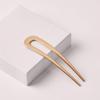 The Hair Edit Sleek Chignon French Pin, Elegant Gold Metal Hair Accessory for Buns, French Twists & Updos, Lightweight Pin for Effortless Everyday Style, Hair Pin for All Hair Types, Easy to Use view 2