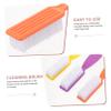 Beavorty 4pcs Handle Nail Cleaning Brush for Fingernails and Toes Plastic Scrubbing Tools Random Patterns for Nail Art and Personal Care view 3