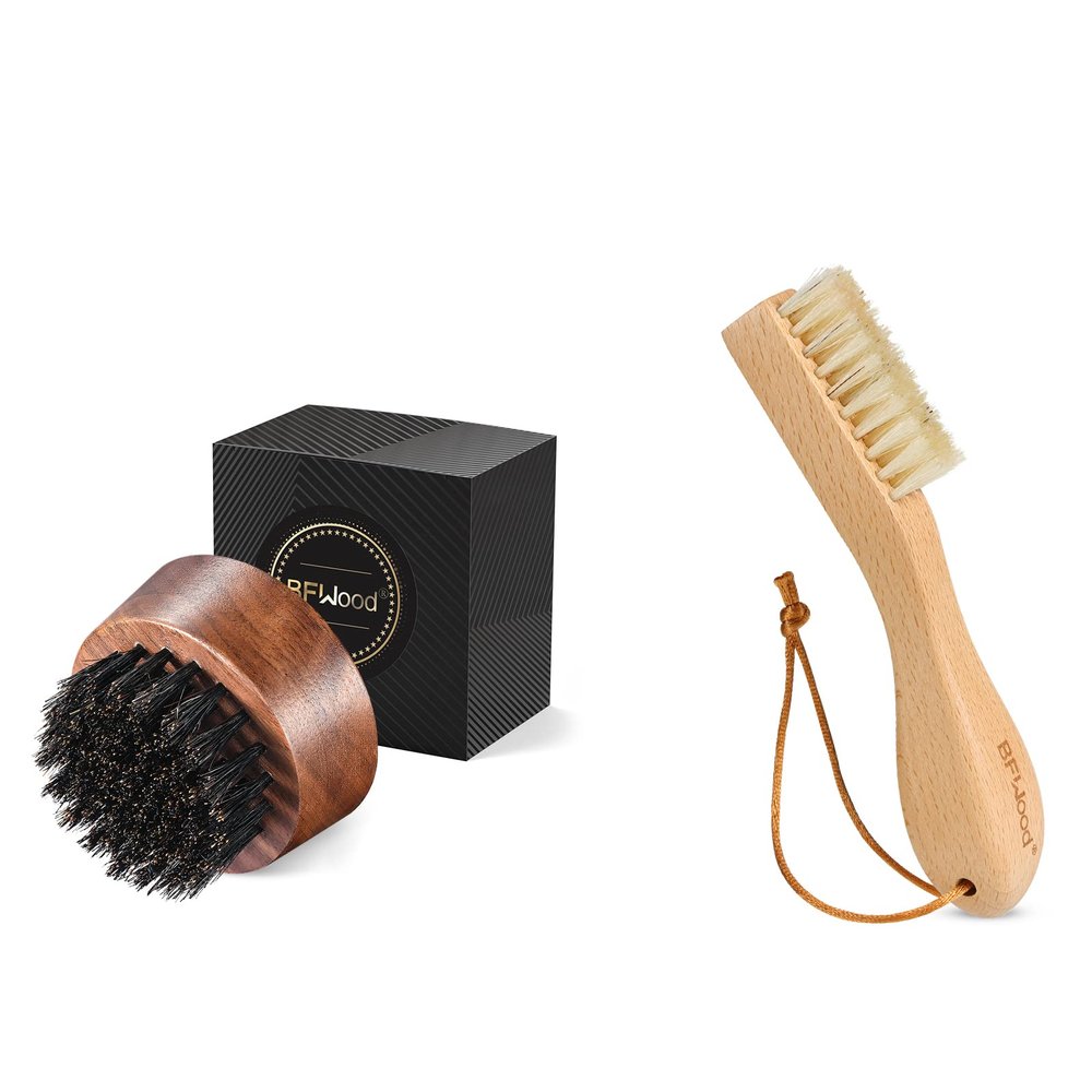BFWood Beard Brush for Men and Laundry Stain Brush
