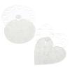 SOLUSTRE Makeup Brush Holder Acrylic Nail Brush Display Holder 2pcs Heart Shaped Nail Art Painting Pen Stand Nail Pen Stand 12 Hole Heart-Shaped Storage Display Orgnizer Makeup Brush Organizer view 1