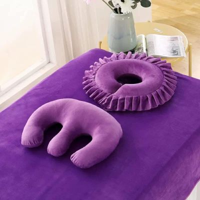 ERLUN Face Cushion for Massage Table, Face Pillow Cushion SPA Salon Massage Bed Soft Spa Salon Massage Table U Shaped Neck Support Cushion for Massage Table SPA Salon (b)