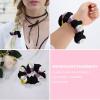Raised Fist Non-Binary Pride Hair Band Elastic Hair Ties Seamless Headband Scrunchies Hair Accessories for Home Office Travel view 4