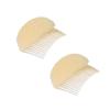 Ericotry 2Pcs 3.3inch Charming Bump It Up Volume Inserts - Beige Sponge Foam Hair Combs for Beehive Buns and Hairstyling Accessories view 1