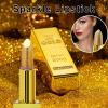 Akozon Tinted Lip Shimmery Sparkly Magical Sparkle Lipstick Gold Bar Design Waterproof Long Lasting Metallic Glitter Moisturizing Smooth Lip Makeup Cosmetics 3.5g view 2