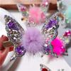 2023 New Glittering Rhinestones Butterfly Hair Clips With Moving Wings - Alloy Clips, Cute Hair Accessories for Girls (G-4 Colors) view 4