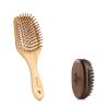 BFWood Bamboo Hair Brush and Small Travel Beard Brush view 1
