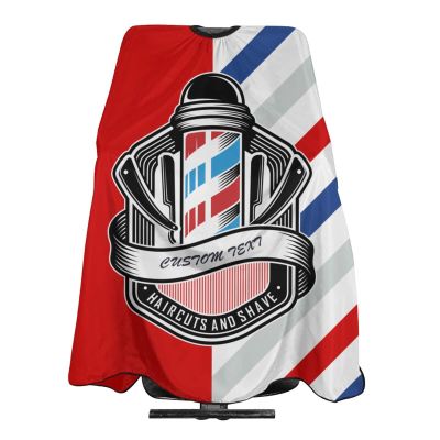 Custom Barber Cape Hairdresser Cape, Add Your Photo Text Logo Personalized Barbershop Salon Cape for Men, Customized Hair Cutting Cape for Home Salon Barbershop