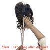 14inch Body Wave Human Hair Bangs Wavy Human Hair Toppers Clip In Hair Fringe Hairpieces Natural Brazilian Remy Hair Extensions (Brown) view 4