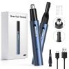 AHHFEI Nose & Ear Hair Trimmer, 5 in 1 Rechargeable USB Trimmer for Men & Women, Painless & Easy Cleansing, Blue view 1