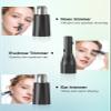 AHHFEI Nose & Ear Hair Trimmer, 5 in 1 Rechargeable USB Trimmer for Men & Women, Painless & Easy Cleansing, Blue view 2