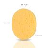 Healifty 50pcs Facial Cleansing Sponges Natural Wood Pulp Makeup Remover Pads for Face Compressed Cellulose Cleansing Tools Gentle Skin Care Round Skin-friendly view 2