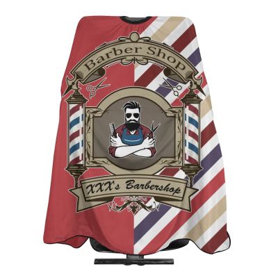 Custom Barber Cape Hairdresser Cape, Add Your Photo Text Logo Personalized Barber Salon Cape for Men, Customized Hair Cutting Cape for Home Salon Barbershop