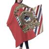 Custom Barber Cape Hairdresser Cape, Add Your Photo Text Logo Personalized Barber Salon Cape for Men, Customized Hair Cutting Cape for Home Salon Barbershop view 2