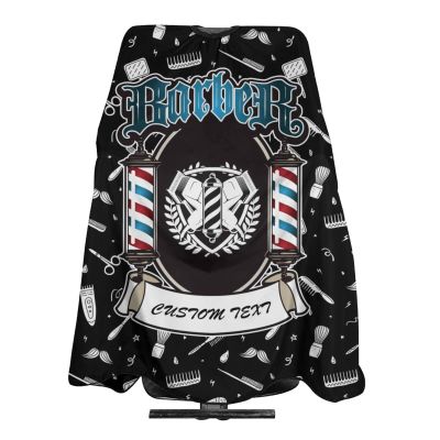 Custom Barber Cape Hairdresser Cape, Add Your Photo Text Logo Personalized Barber Salon Cape for Men, Customized Hair Cutting Cape for Home Salon Barbershop