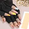 KRYCRHIA 10 PCS Disposable Anti UV Gloves for Nails, Black Fingerless Gloves for Nail UV Lamp view 4